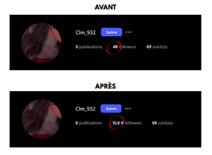 Abonnés Instagram‎